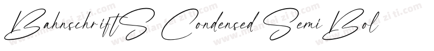 BahnschriftS Condensed SemiBoldVers字体转换
